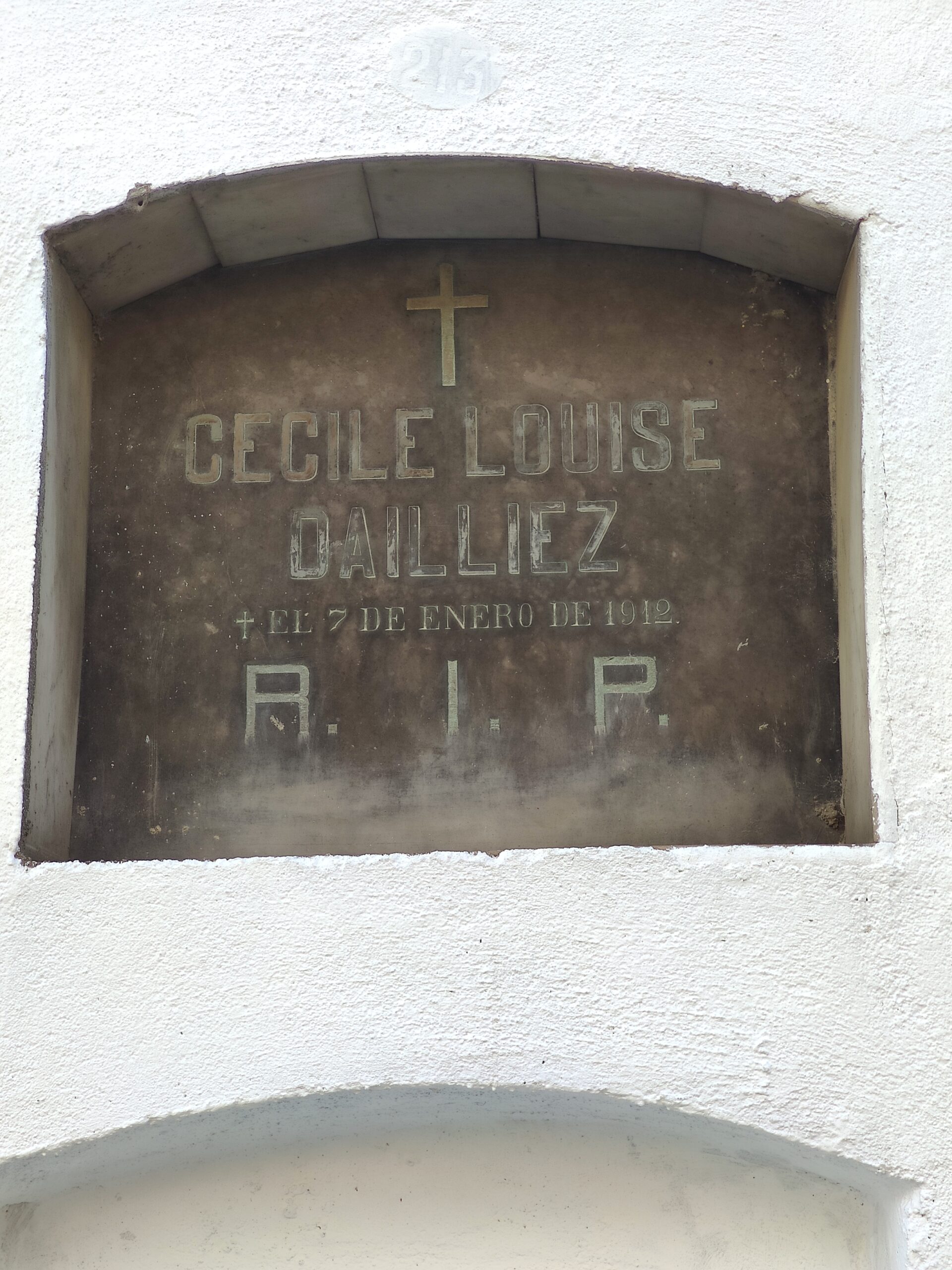 Tumba de Ana Cecilia. Sacramental de San Lorenzo
